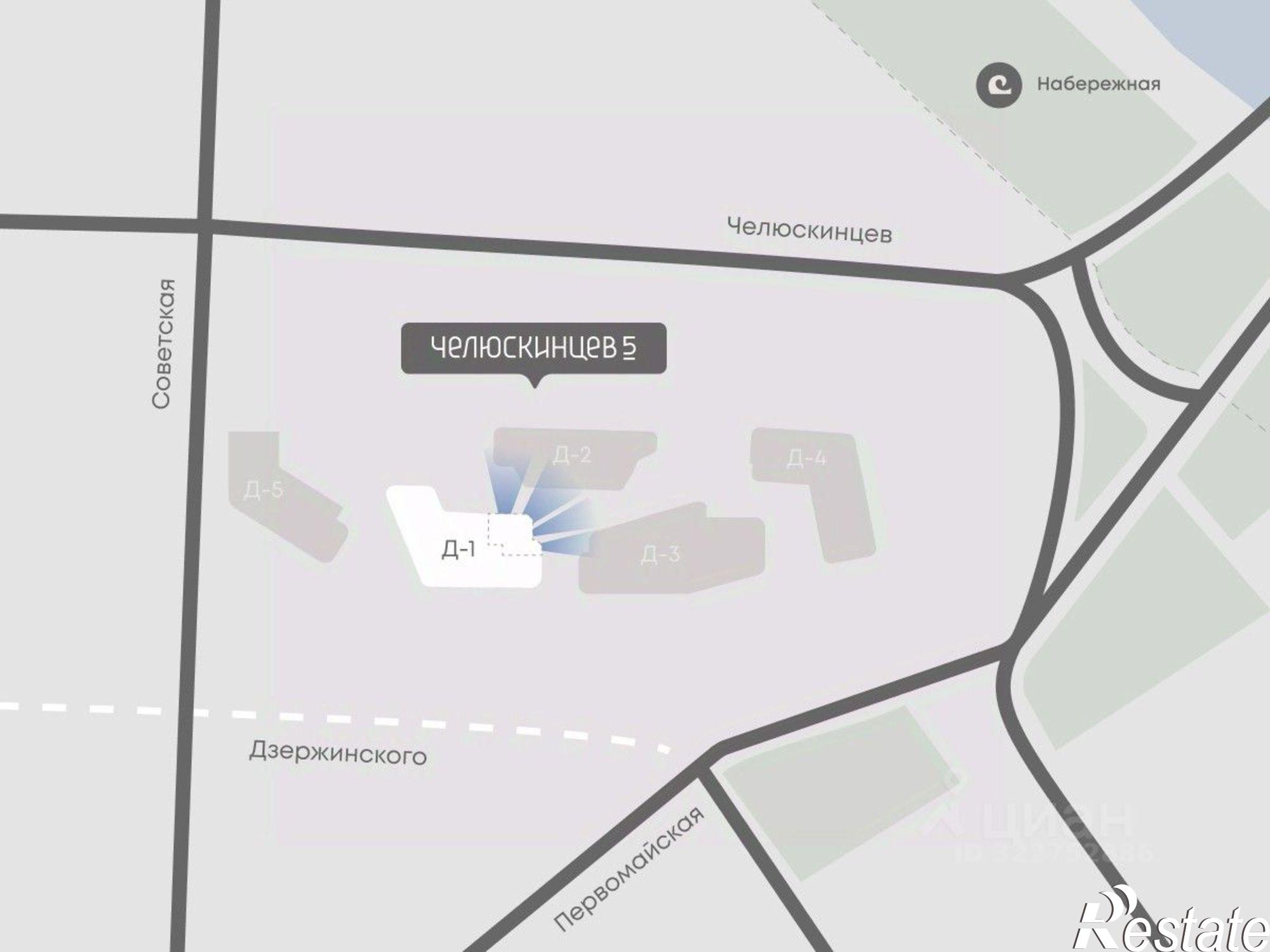 Купить квартиру за 22 690 000 рублей на улица Челюскинцев, 9