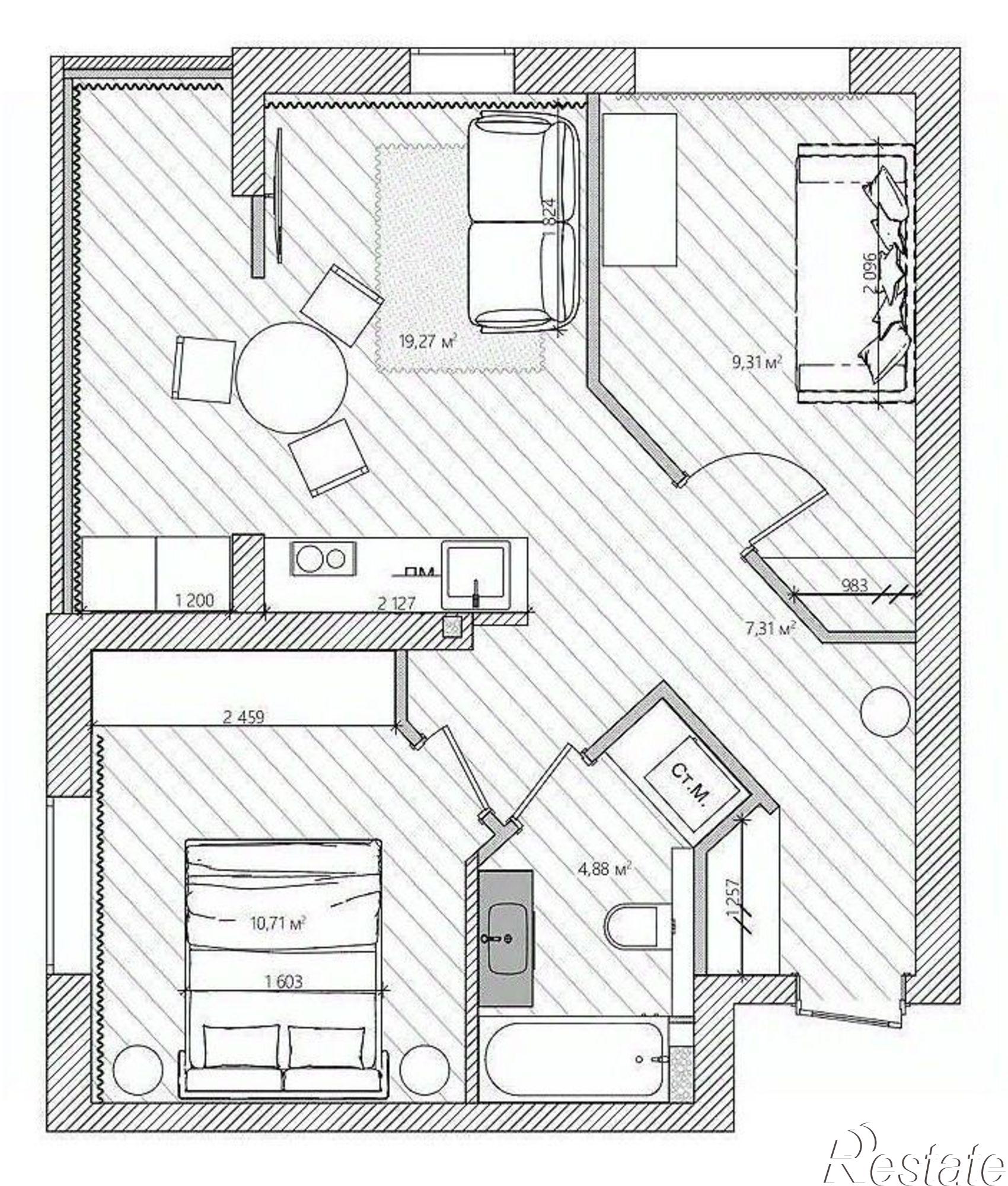 Купить квартиру за 8 900 000 рублей на Краснооктябрьская улица, 14 к3