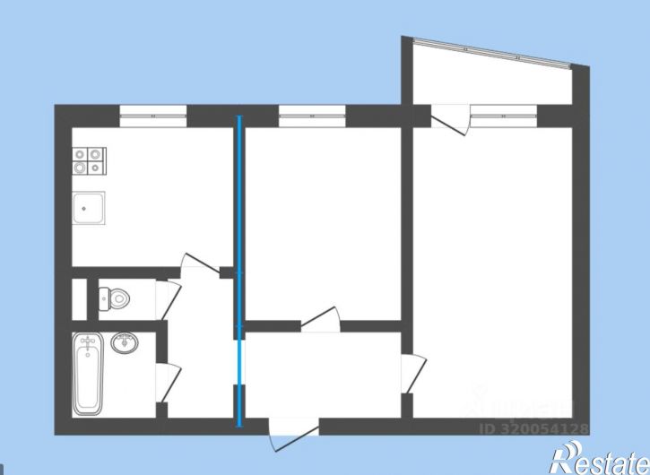 2-комн квартира улица Пермякова, 21,  д. 21