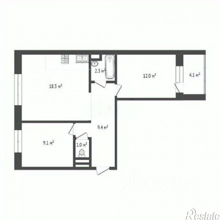 2-комн квартира Ямбургский проезд, 3,  д. 3