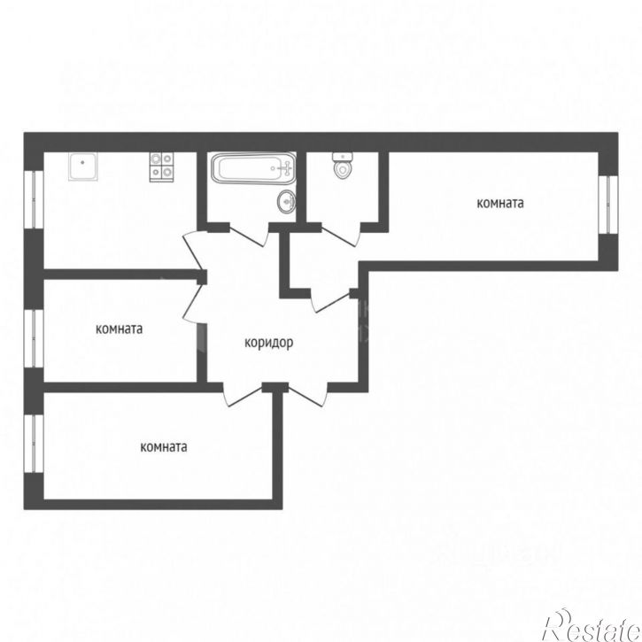 3-комн квартира улица Павла Никольского, 2,  д. 2