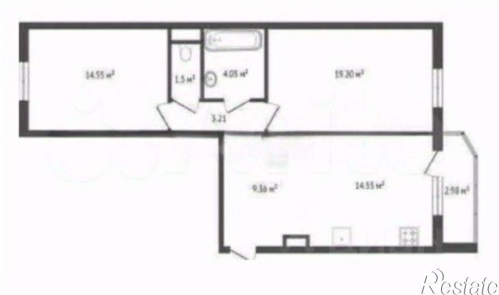 2-комн квартира ул Кремлевская, 87,  д. 87