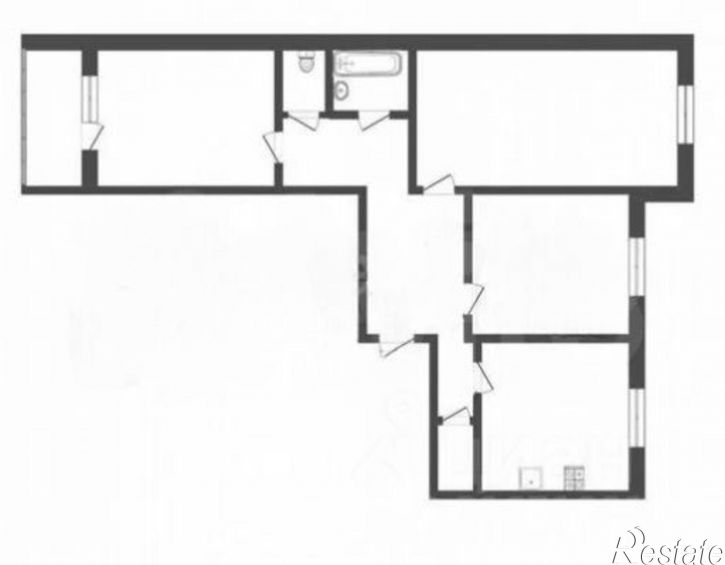 3-комн квартира улица Энергостроителей, 12,  д. 12
