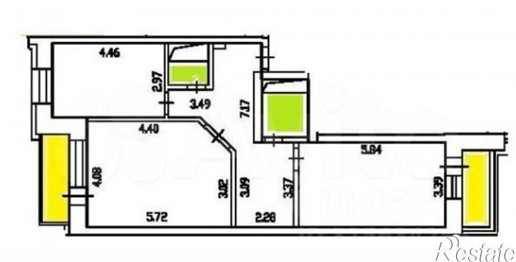2-комн квартира Заречный проезд, 43,  д. 43