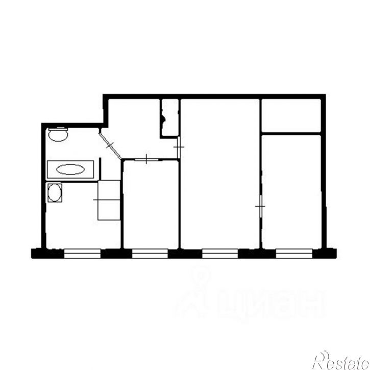 3-комн квартира ул 50 лет Октября, 55,  д. 55