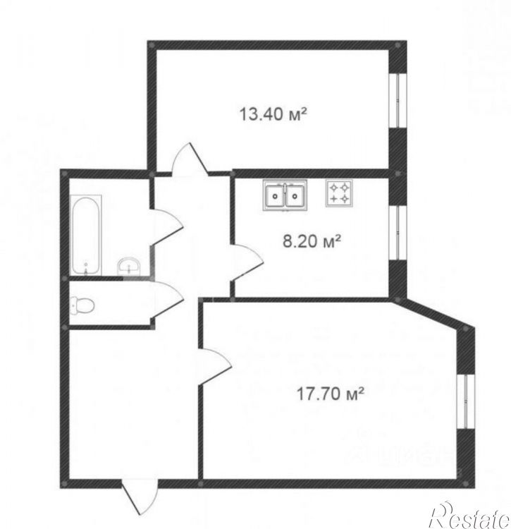 2-комн квартира улица Муравленко, 9,  д. 9