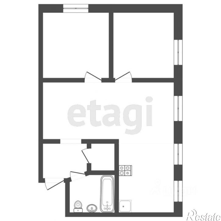 1-комн квартира Карская улица, 25,  д. 25