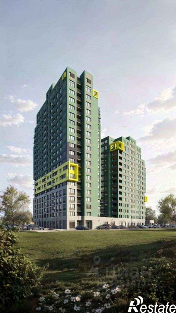 1-комн квартира в новом доме улица Рылеева, 28,  д. 28