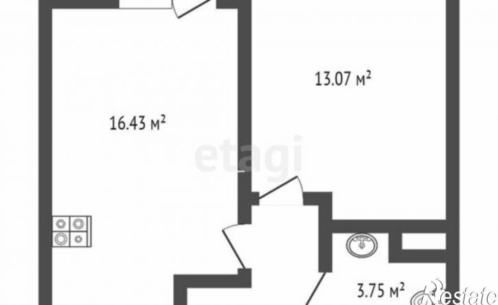 1-комн квартира ул Пожарных и спасателей, 14,  д. 14