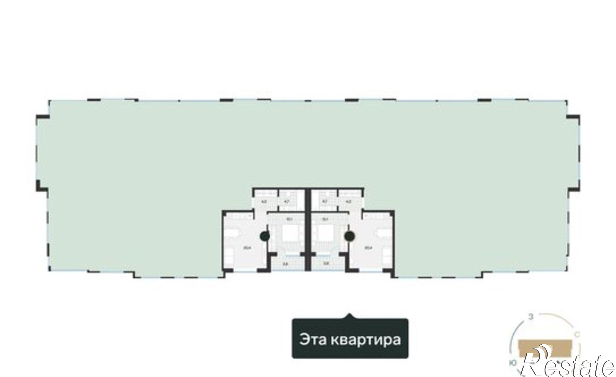 Купить квартиру за 6 010 000 рублей на улица Игоря Комиссарова, 8