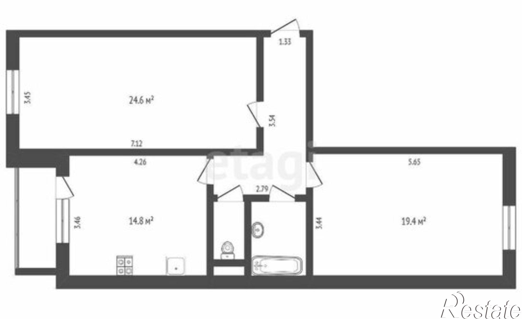 Купить квартиру за 9 400 000 рублей на улица 30 лет Победы, 18