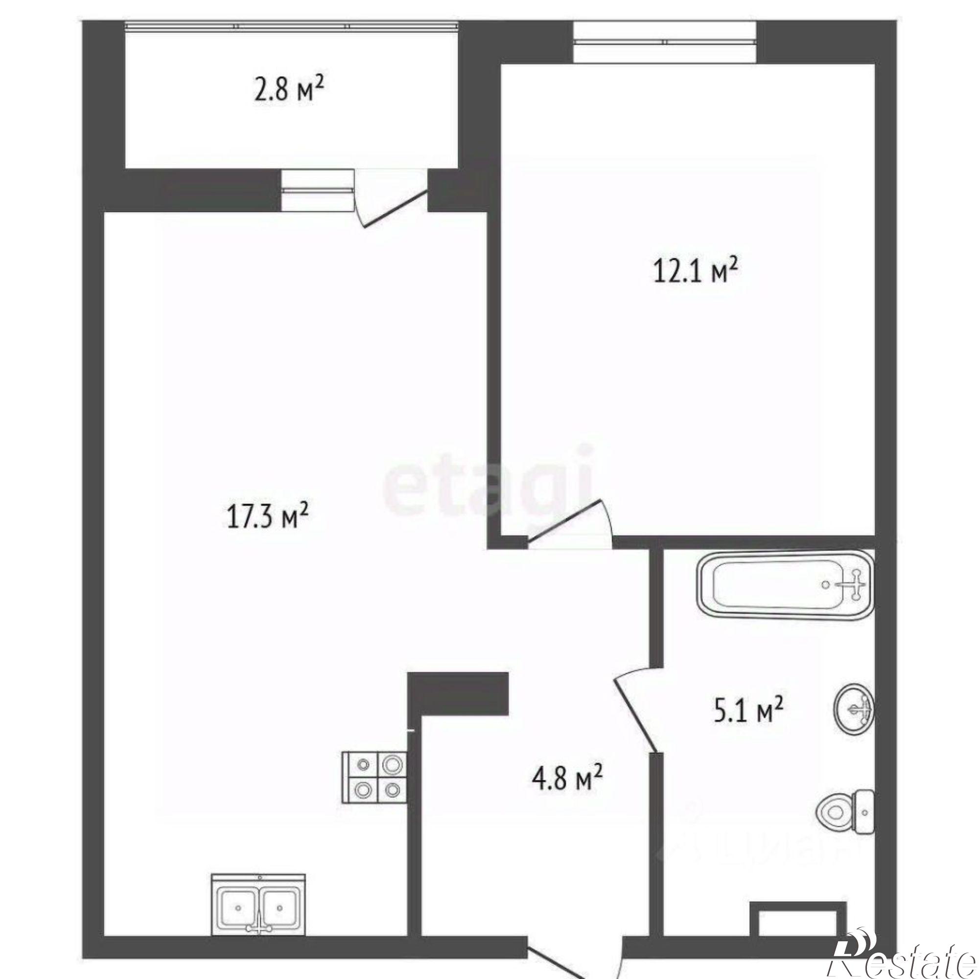 Купить квартиру за 5 900 000 рублей на ул Бориса Прудаева, 4