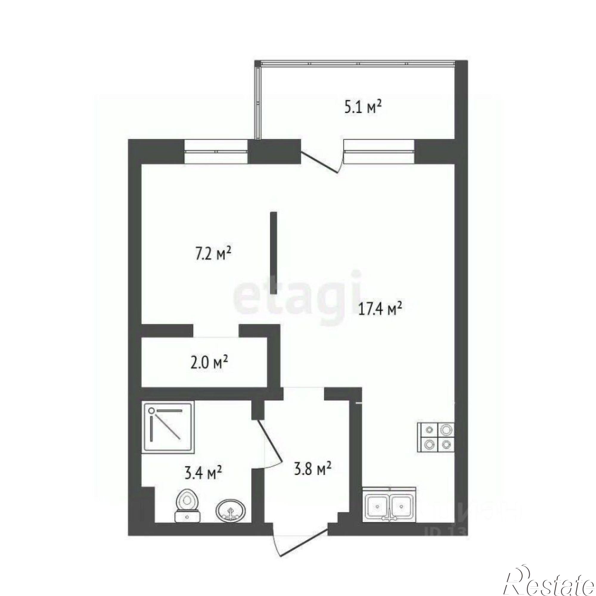 Купить квартиру за 6 300 000 рублей на Профсоюзная улица, 53