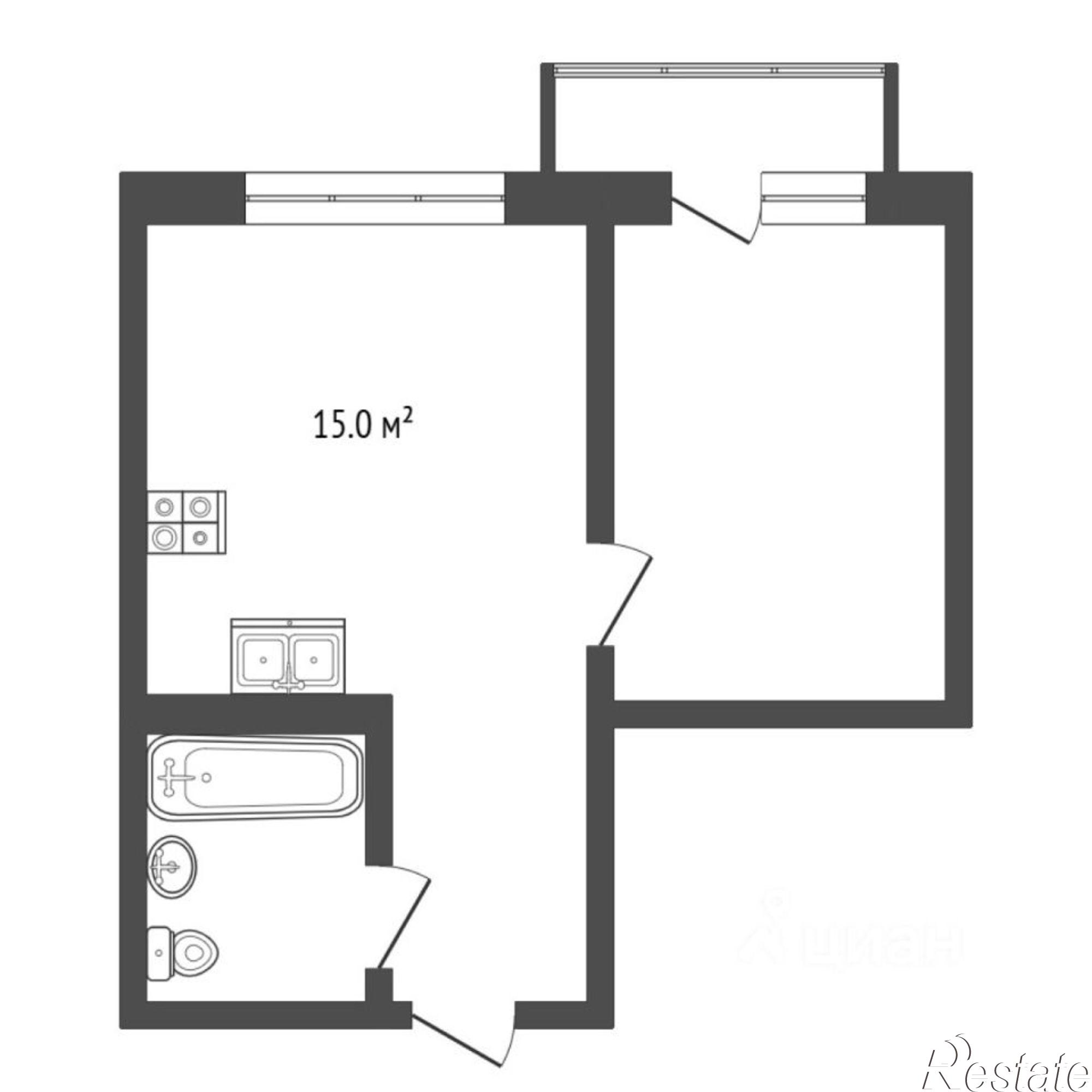 Купить квартиру за 4 850 000 рублей на улица Василия Малкова, 10