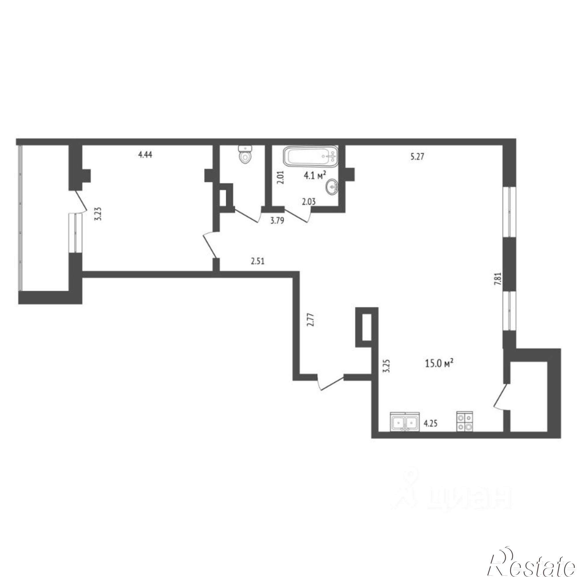 Купить квартиру за 7 100 000 рублей на улица Созидателей, 14