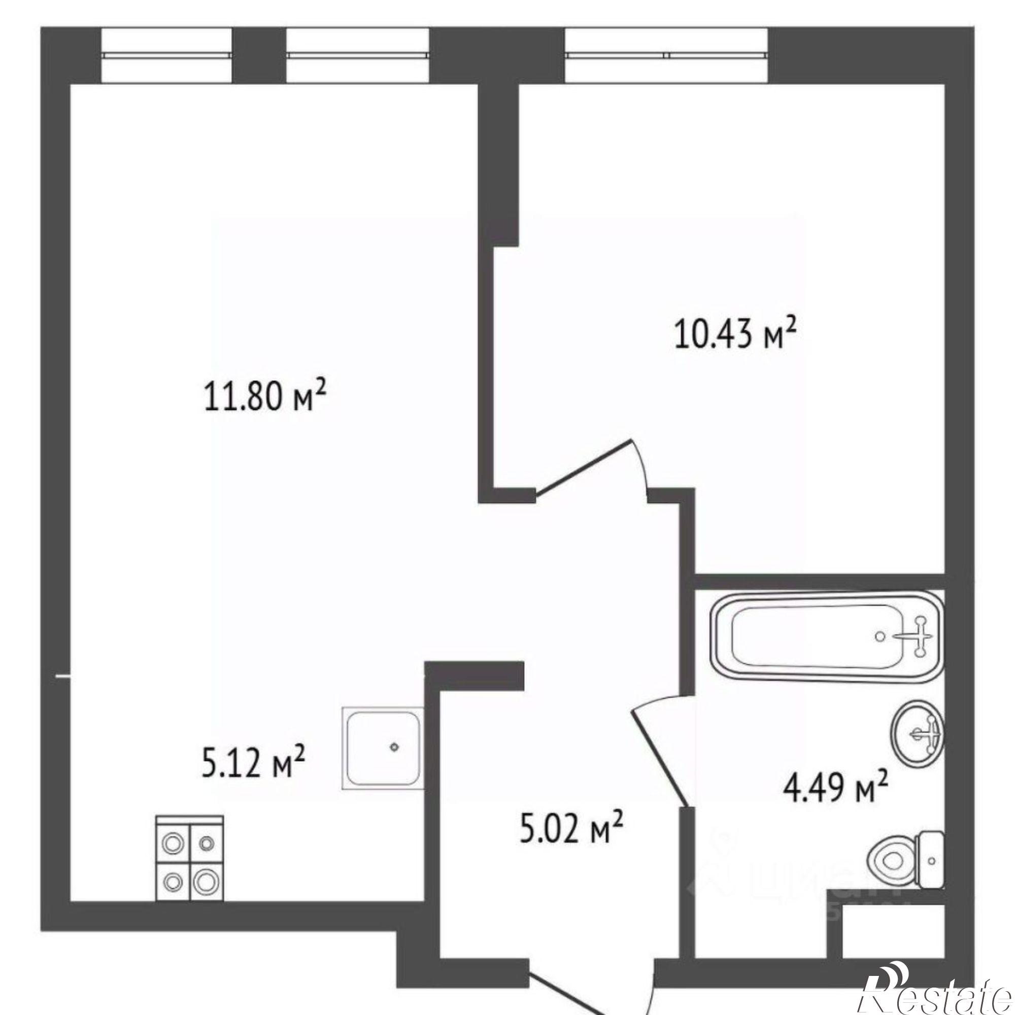 Купить квартиру за 7 650 000 рублей на ул Новоселов, 96