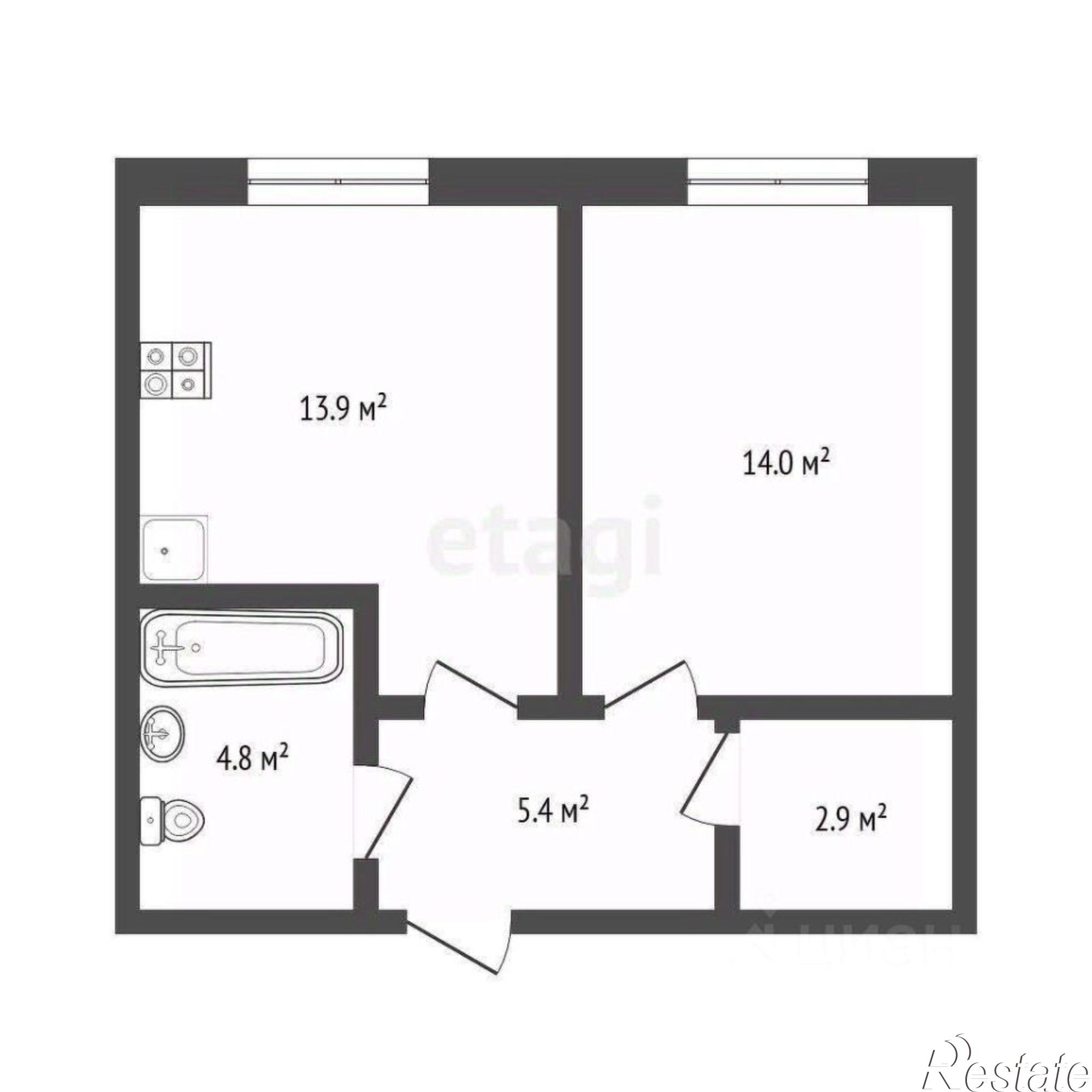 Купить квартиру за 5 400 000 рублей на ул Республики, 204 7