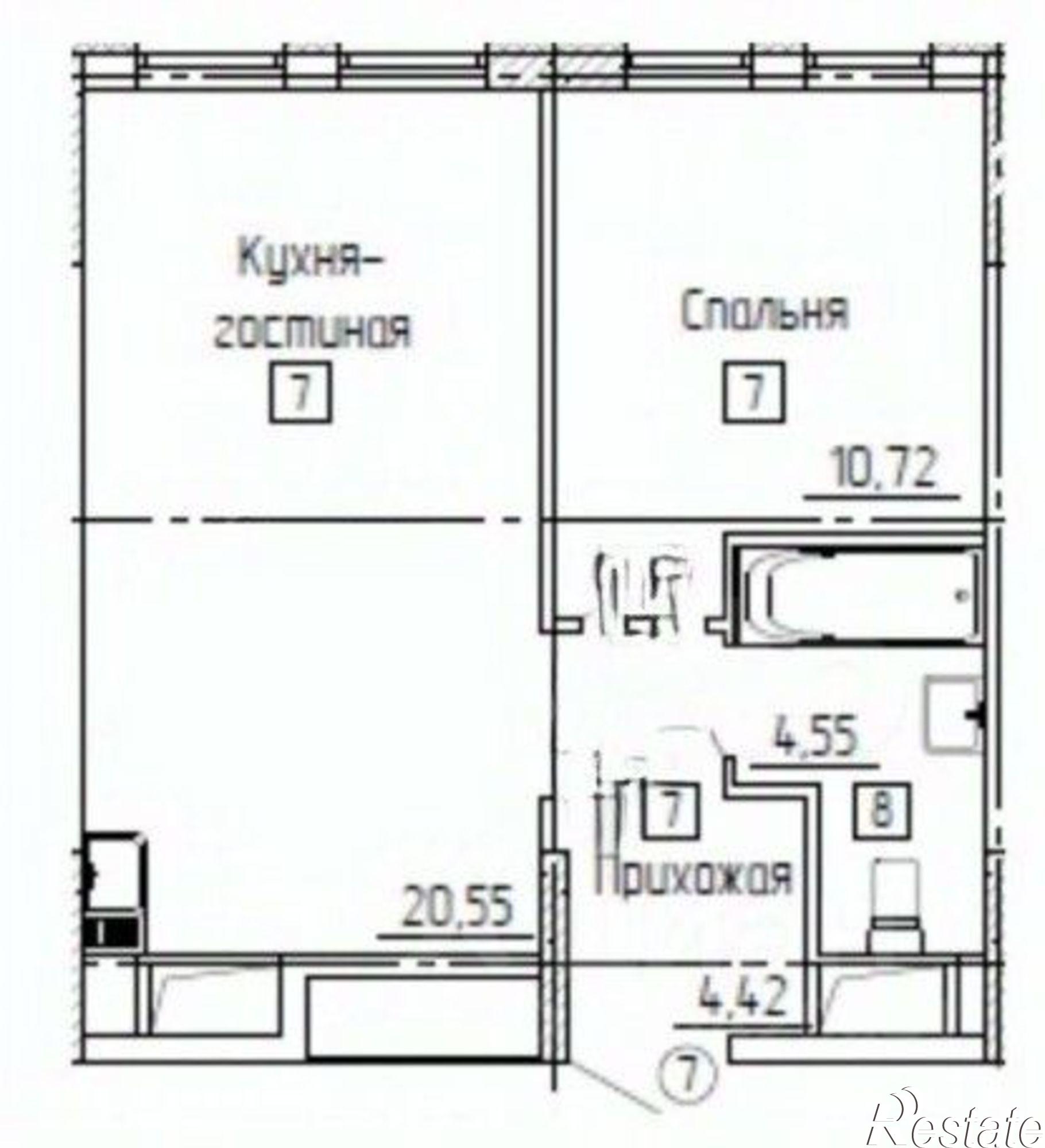 Купить квартиру за 6 700 000 рублей на городской округ Тюмень