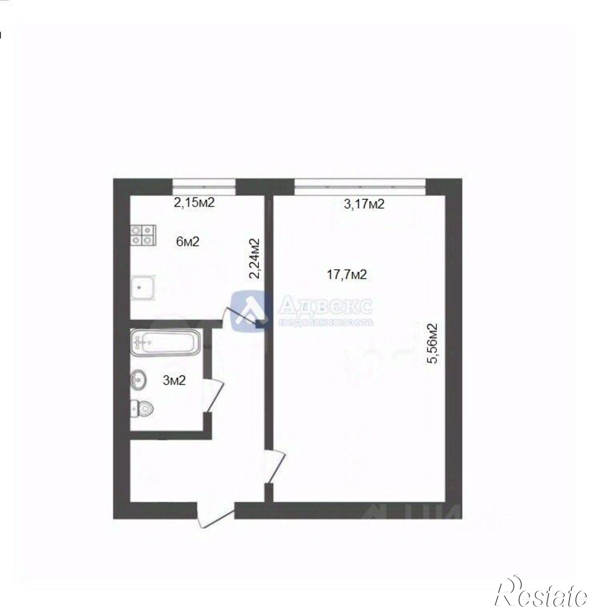 Купить квартиру за 2 900 000 рублей на улица Ватутина, 10