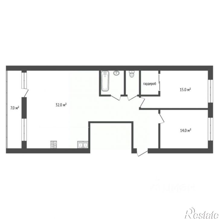 2-комн квартира Ставропольская улица, 97 к3,  д. 97 к3