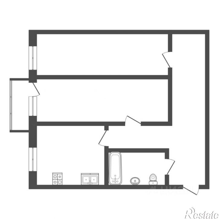 2-комн квартира ул Максима Горького, 31,  д. 31