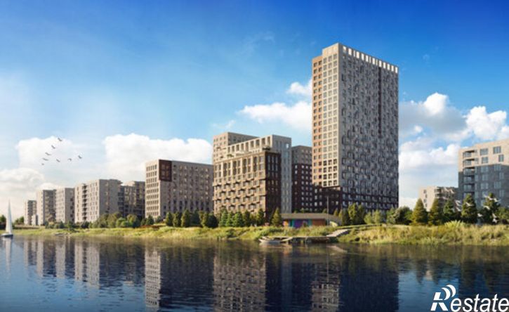 2-комн квартира в новом доме Береговая улица, 100 к2,  д. 100 к2