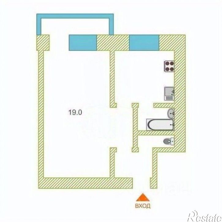 1-комн квартира ул Республики, 146,  д. 146