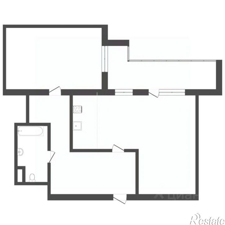 2-комн квартира Широтная улица, 19/1,  д. 19/1