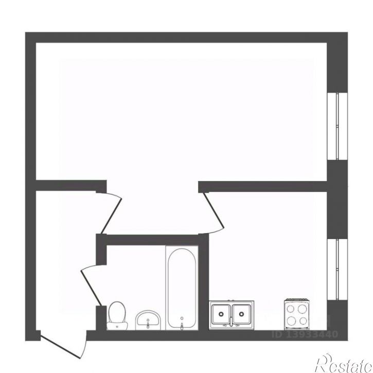 1-комн квартира улица Пермякова, 24,  д. 24