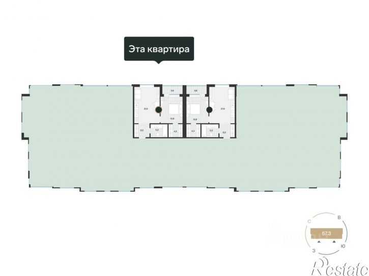 1-комн квартира в новом доме улица Игоря Комиссарова, 10,  д. 10