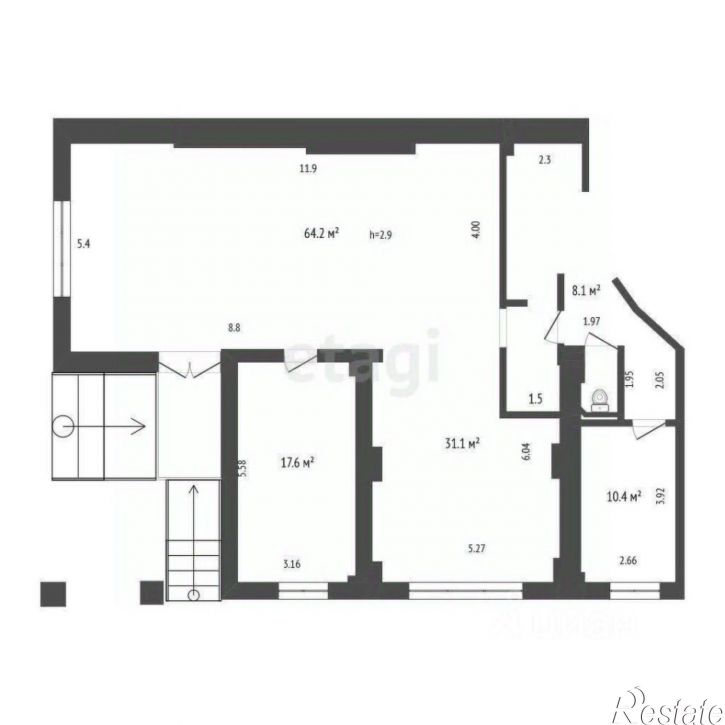 Торговое помещение улица Володарского, 21,  д. 21