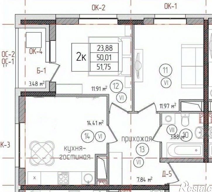 2-комн квартира Ставропольская улица, 97 к4,  д. 97 к4