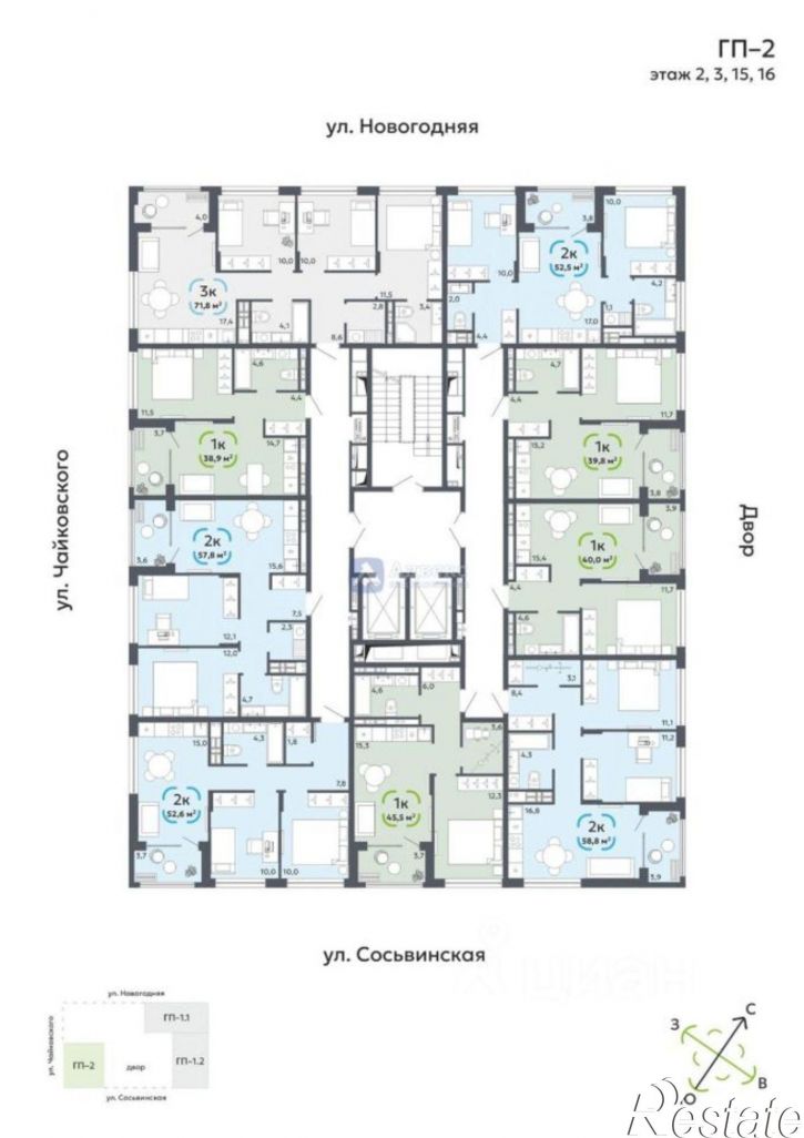 1-комн квартира в новом доме Сосьвинская улица, 33 к1,  д. 33 к1