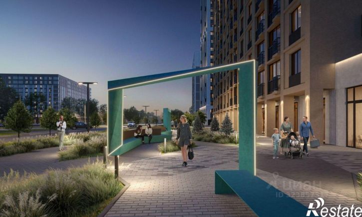 2-комн квартира в новом доме улица Николая Глебова, 10,  д. 10