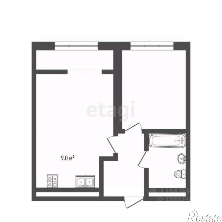 1-комн квартира улица Николая Ростовцева, 26 к1,  д. 26 к1