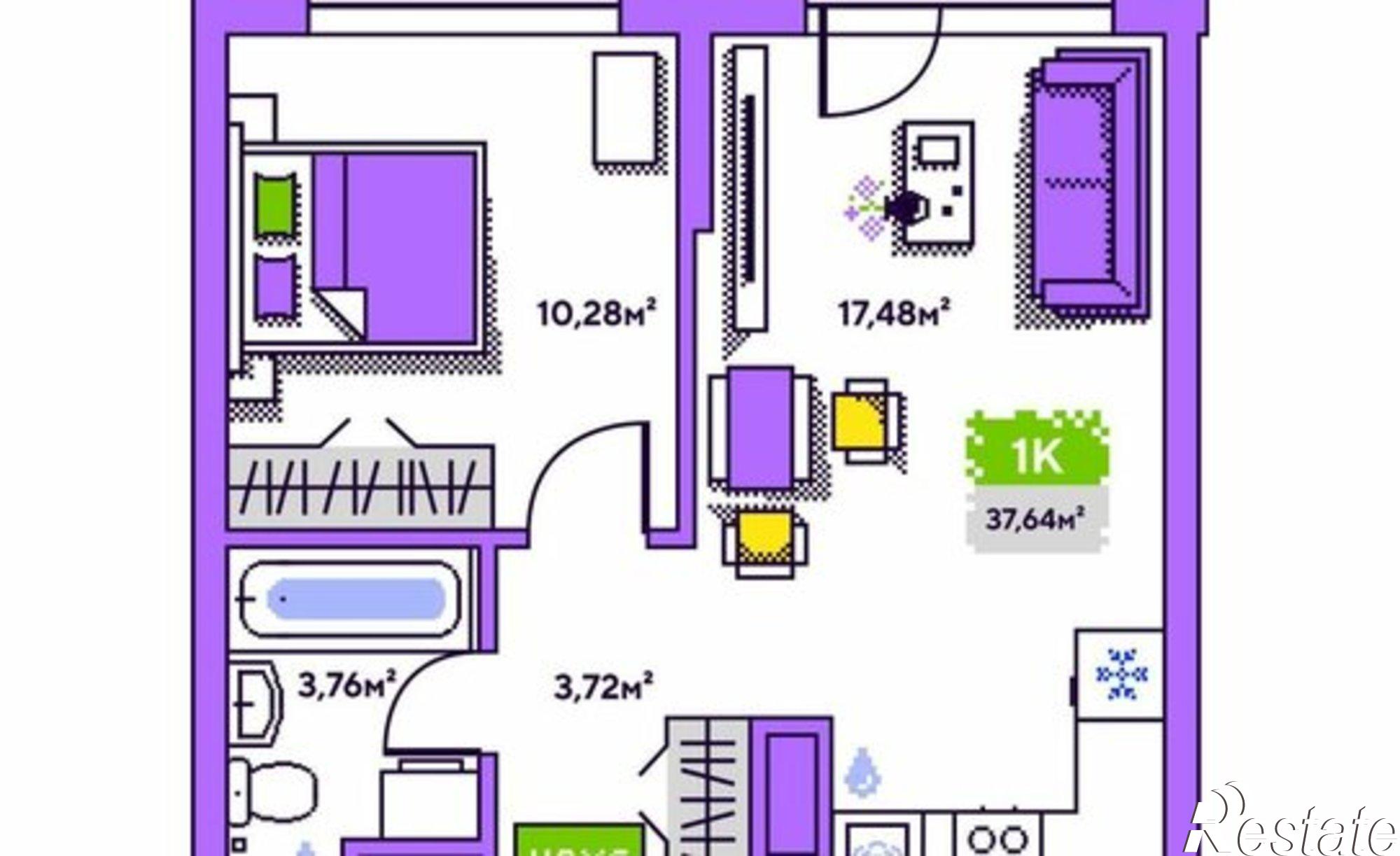 Купить квартиру за 5 797 910 рублей на Полевая улица, 108 к1