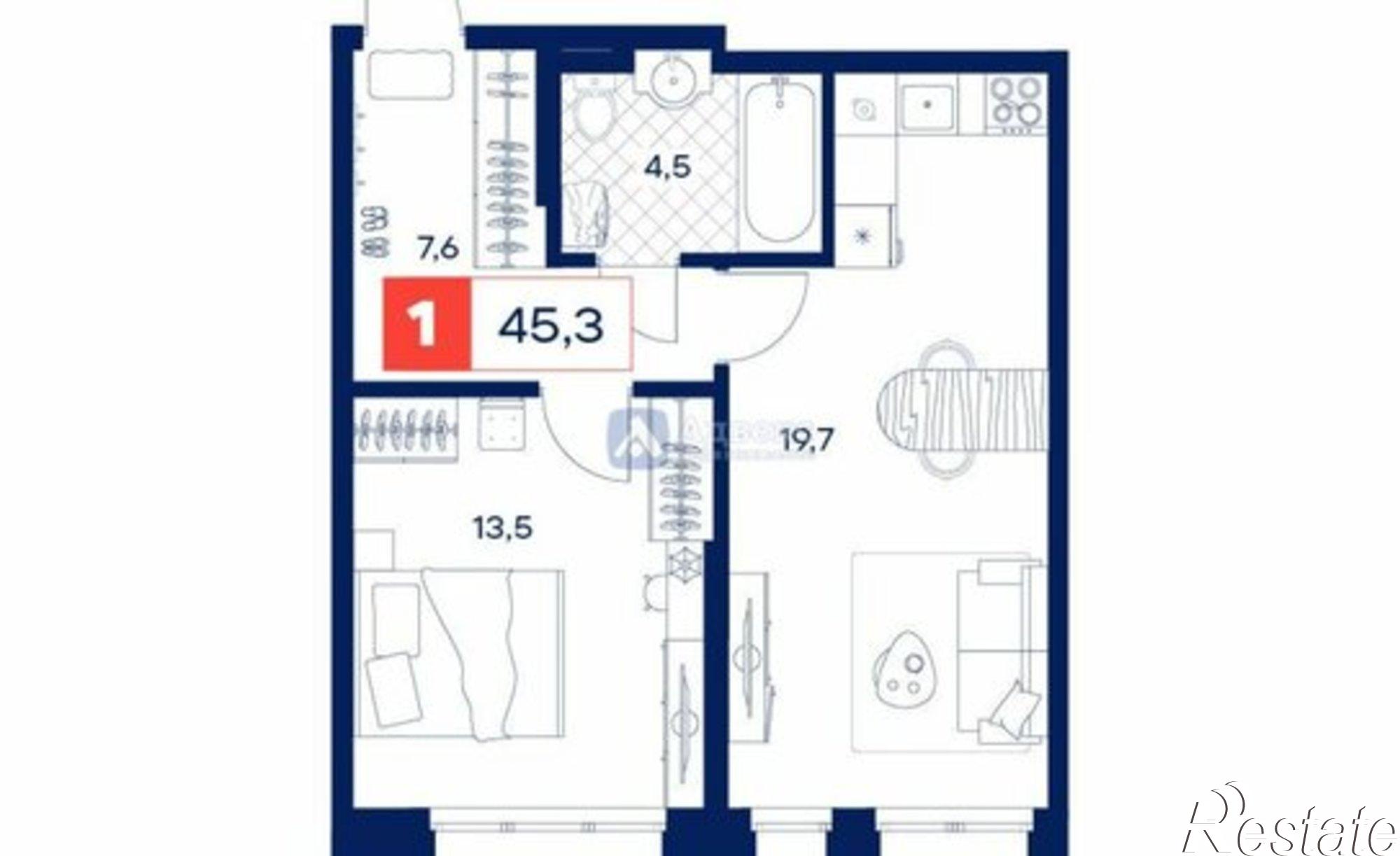 Купить квартиру за 6 840 000 рублей на Пышминская улица, 216А