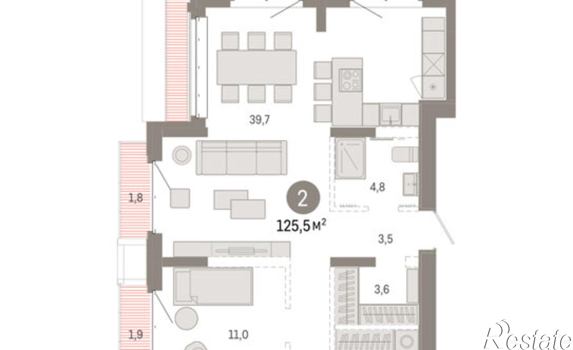 Купить квартиру за 18 750 000 рублей на Минская улица, 92 к2