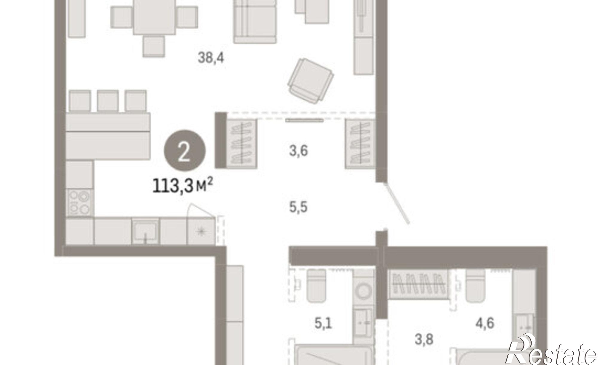 Купить квартиру за 17 020 000 рублей на ул Минская, 69