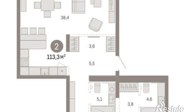 2-комн квартира в новом доме ул Минская, 69,  д. 69