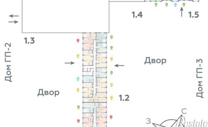 2-комн квартира в новом доме Лесопарковая улица, 22
