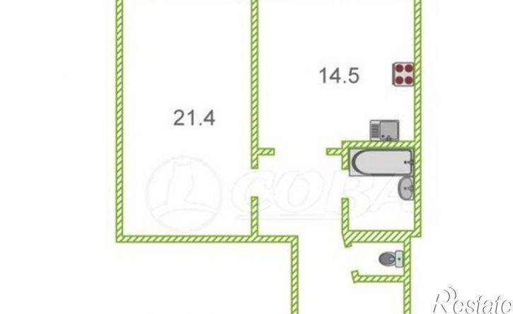 1-комн квартира ул Демьяна Бедного, 83 1,  д. 83 1,  к. 1