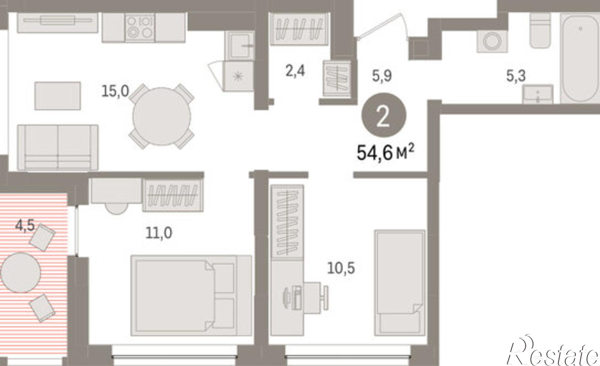 Купить квартиру за 8 650 000 рублей на ул Урайская, 59