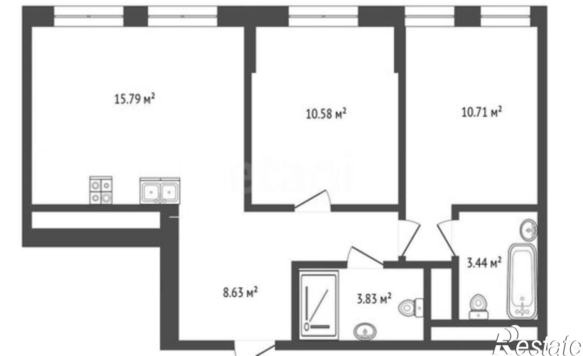 Купить квартиру за 8 600 000 рублей на ул Новоселов, 96