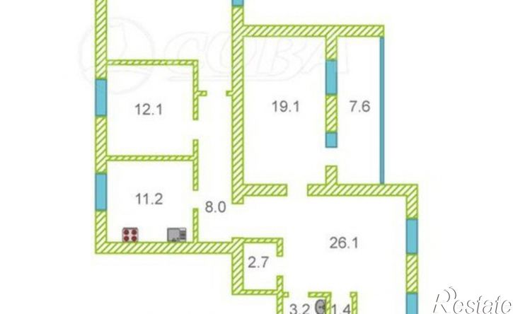 3-комн квартира Широтная улица, 138,  д. 138