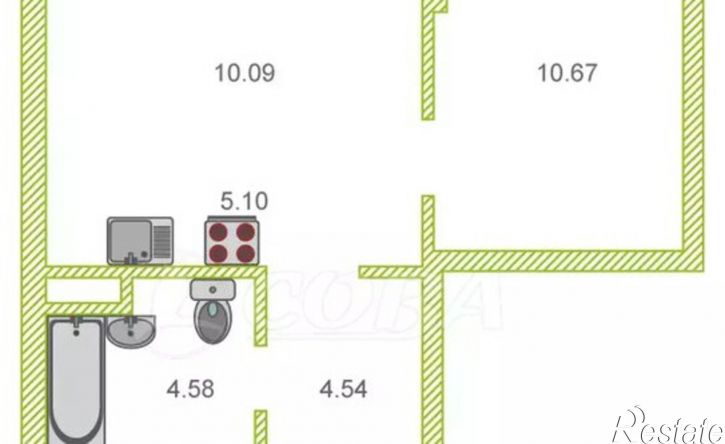 1-комн квартира улица Андрея Кореневского, 7,  д. 7