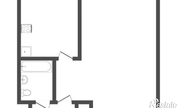 1-комн квартира ул Харьковская, 54,  д. 54