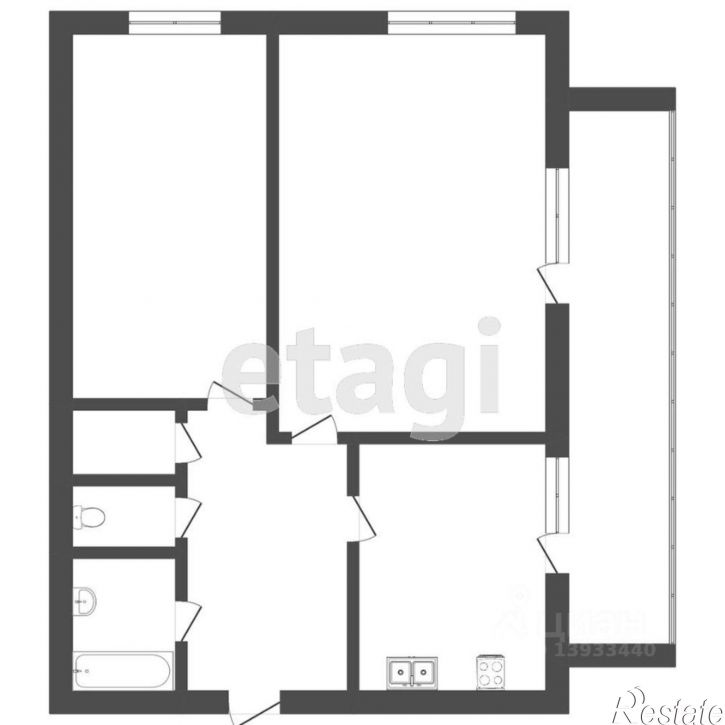 2-комн квартира ул Монтажников, 4,  д. 4