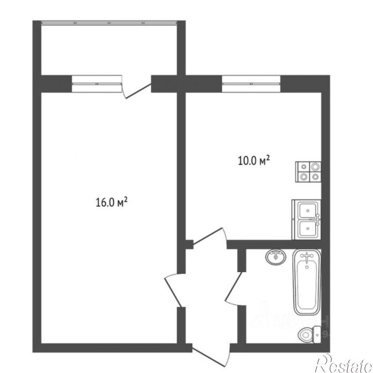 1-комн квартира ул Таймырская, 70,  д. 70