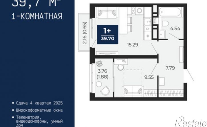1-комн квартира ул Камчатская, 109,  д. 109